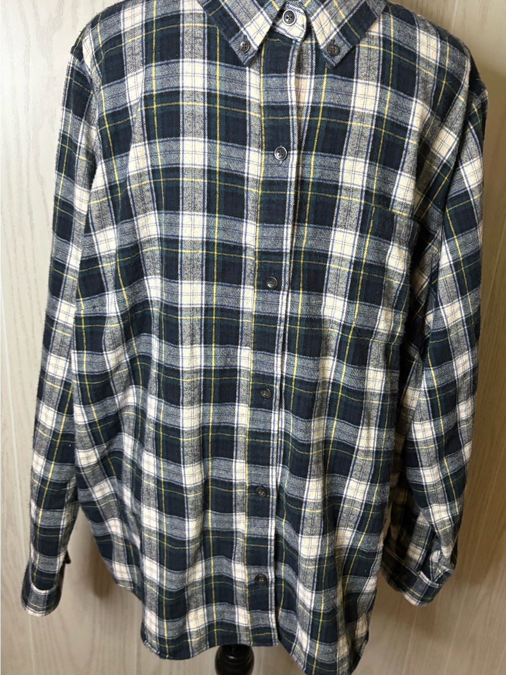 L.L. Bean Button Up Flannel Shirt Mens 3X Cotton